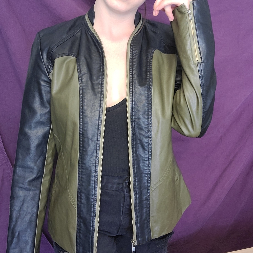 Faux Leather Jacket